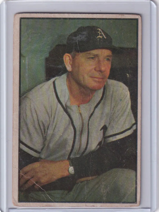 1953 Bowman Color #31 Jimmie Dykes - Philadelphia Athletics - Baseball Card Single