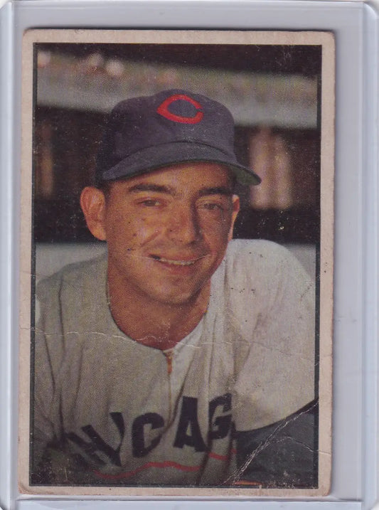 1953 Bowman Color #42 Tommy Brown - Chicago Cubs - Baseball Card Single
