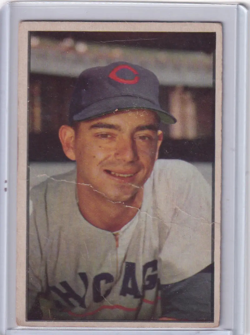 1953 Bowman Color #42 Tommy Brown - Chicago Cubs