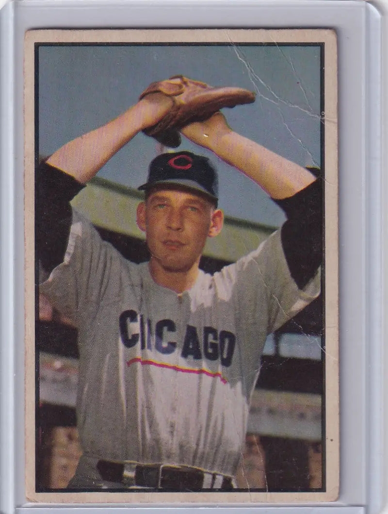 1953 Bowman Color #71 Paul Minner - Chicago Cubs