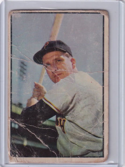 1953 Bowman Color #80 Ralph Kiner - Pittsburgh Pirates - Baseball Card Single