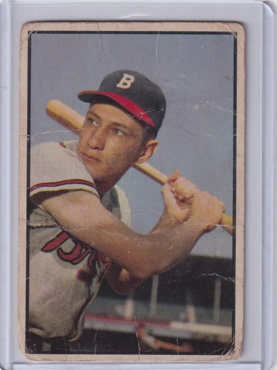 1953 Bowman Color #83 Jack Daniels - Milwaukee Braves RC