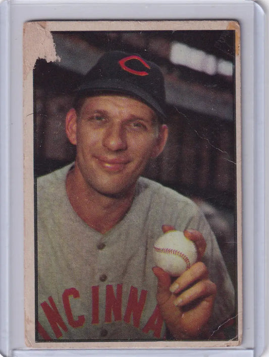1953 Bowman Color #87 Harry Perkowski - Cincinnati Reds - Baseball Card Single