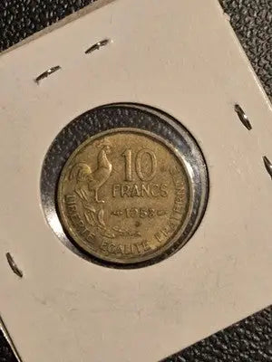 1953 France 10 Francs Copper-Nickel Coin - Very Good Condition - Collectible