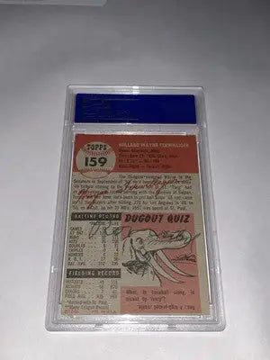 1953 Topps #159 Wayne Terwilliger PSA 4 MK Washington Senators - Baseball Card Single
