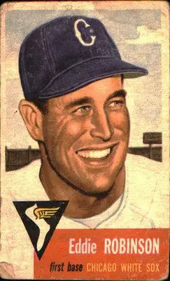 1953 Topps #73 Eddie Robinson - Baseball Card Single
