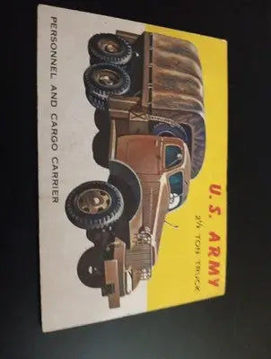 1953 Topps World On Wheels #55. U.S. Army 2 1/2 Ton Truck. VG+ - EX. - Non-Sports Card Single