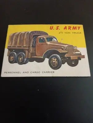 1953 Topps World On Wheels #55. U.S. Army 2 1/2 Ton Truck. VG+ - EX. - Non-Sports Card Single
