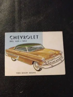 1953 Topps World on Wheels #89. Chevrolet Bel Air. trimmed EX - Other
