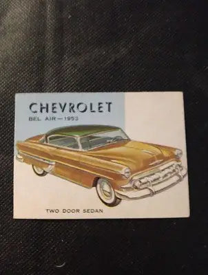 1953 Topps World on Wheels #89. Chevrolet Bel Air. trimmed EX - Other