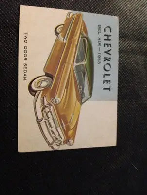 1953 Topps World on Wheels #89. Chevrolet Bel Air. trimmed EX - Other