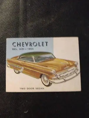 1953 Topps World on Wheels #89. Chevrolet Bel Air. trimmed EX - Other