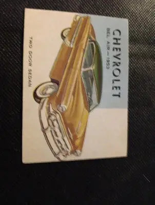 1953 Topps World on Wheels #89. Chevrolet Bel Air. trimmed EX - Other