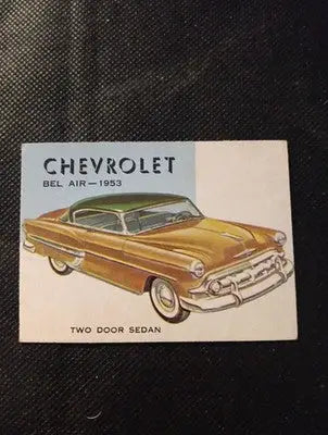 1953 Topps World on Wheels #89. Chevrolet Bel Air. trimmed EX - Other