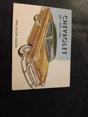 1953 Topps World on Wheels #89. Chevrolet Bel Air. trimmed EX - Other