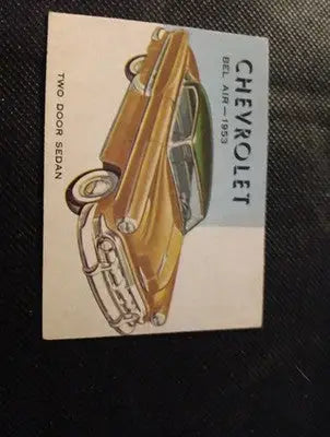 1953 Topps World on Wheels #89. Chevrolet Bel Air. trimmed EX - Other