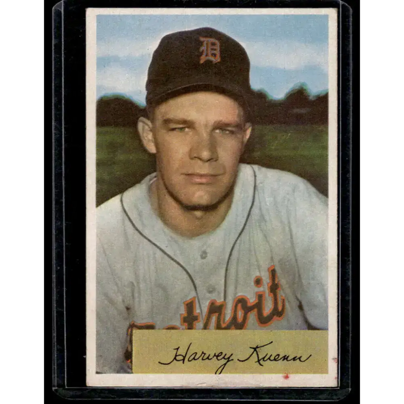 1954 Bowman #23 Harvey Kuenn Detroit Tigers EX Excellent - Baseball Card Single