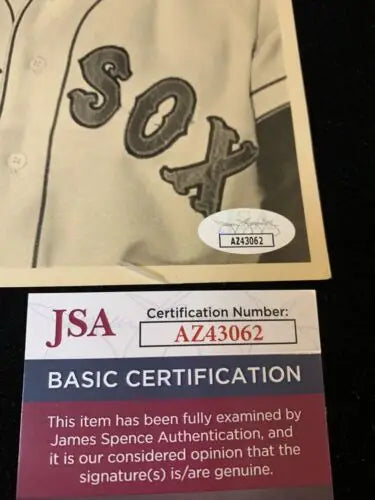 Authenticated 1954 George Kell Signed Boston Red Sox Jersey Photo for Collectors