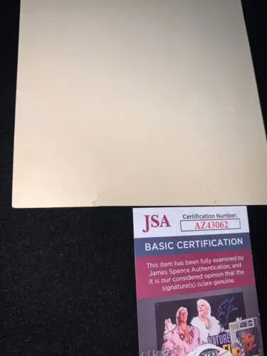 Image of JSA authentication card for 1954 George Kell Signed Boston Red Sox photo pack