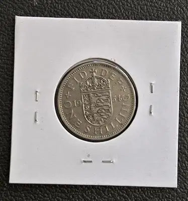 1954 Great Britain One Shilling - English Crest - Queen Elizabeth II
