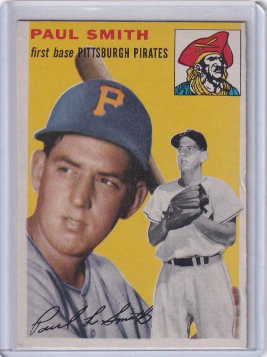 1954 Topps #11 Paul Smith - Pittsburgh Pirates RC - Baseball Card Single