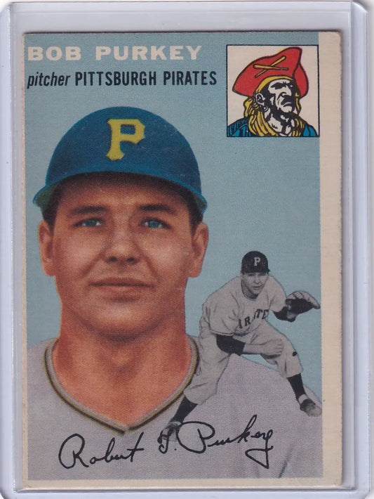 Bob Purkey 1954 Topps #202 baseball card for Pittsburgh Pirates collectors