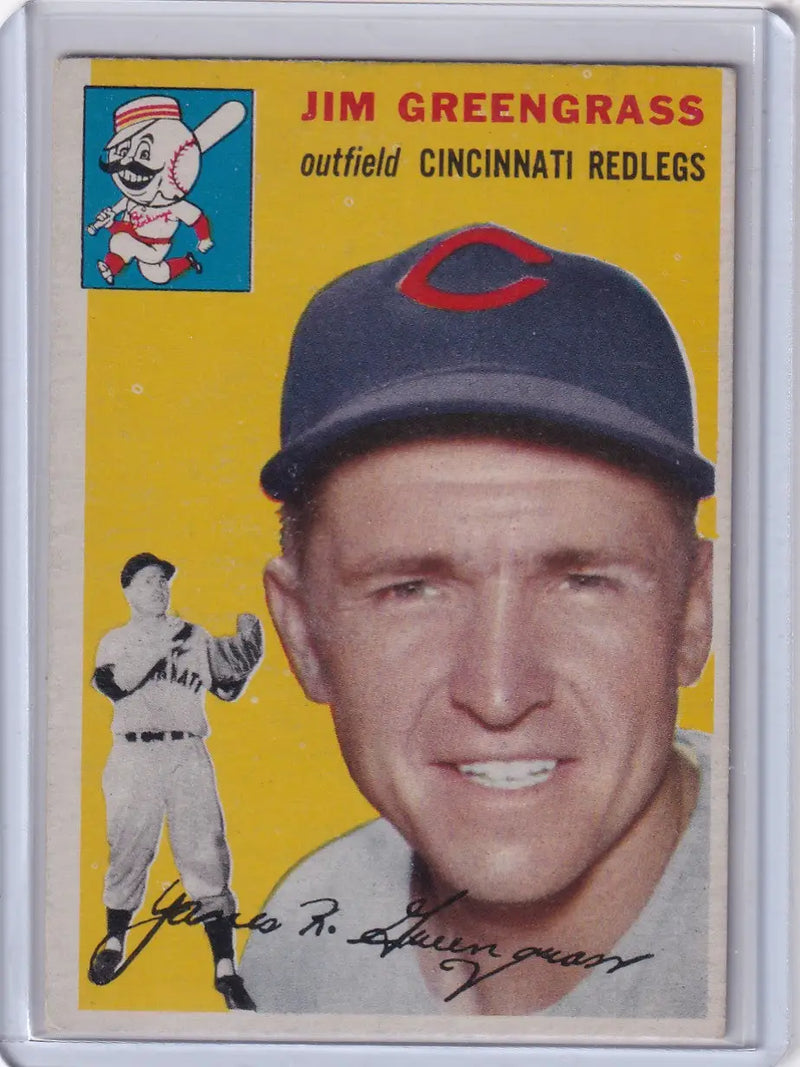 1954 Topps #22 Jim Greengrass - Cincinnati Redlegs