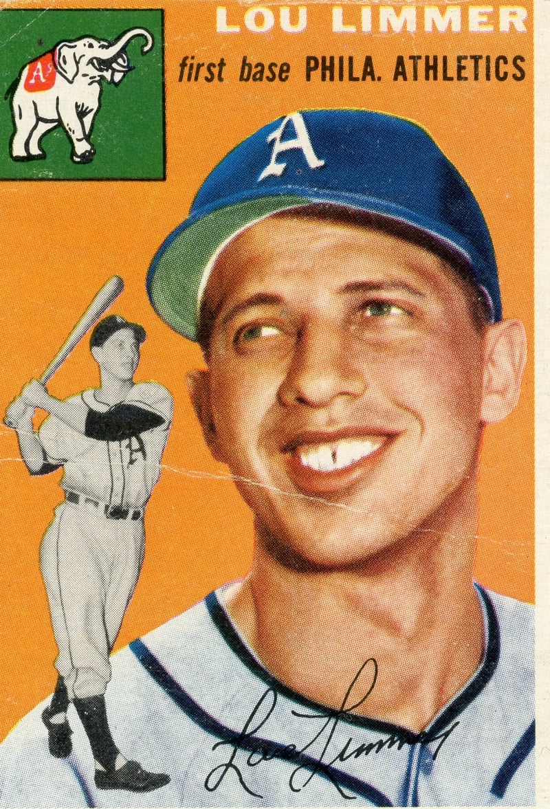 1954 Topps #232 Lou Limmer Philadelphia Athletics