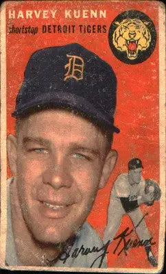 1954 Topps #25 Harvey Kuenn Rookie Rookie - Baseball Card Single
