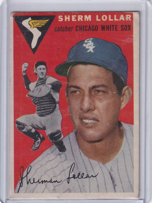 1954 Topps #39 Sherm Lollar - Chicago White Sox - Baseball Card Single
