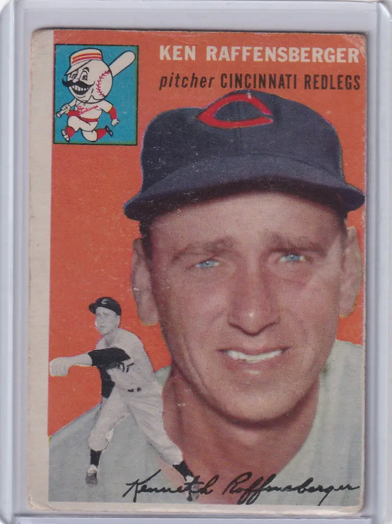 1954 Topps #46 Ken Raffensberger - Cincinnati Redlegs