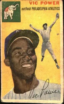 1954 Topps #52 Vic Power Rookie Rookie - Baseball Card Single