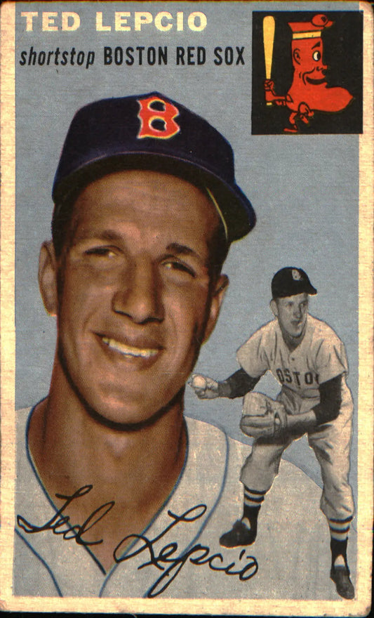 1954 Topps #66 Ted Lepcio - Baseball Card Single