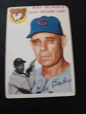 1954 Topps - Ray Blades #243. Chicago Cubs. Coach. VG - VG+ - Baseball Card Single