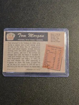 1955 Bowman #100 Tom Morgan - Baseball Card Single