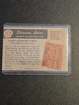 1955 Bowman #174 Sherm Lollar - Baseball Card Single