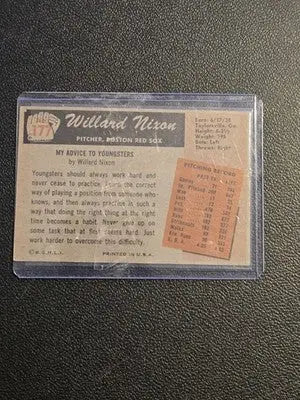 1955 Bowman #177 Willard Nixon - Baseball Card Single