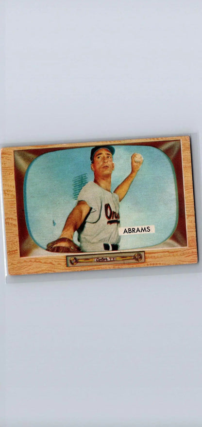 Vintage Baseball Card of Cal Abrams from the 1955 Bowman Trading Cards Collection