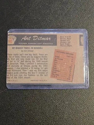 1955 Bowman #90 Art Ditmar - Baseball Card Single