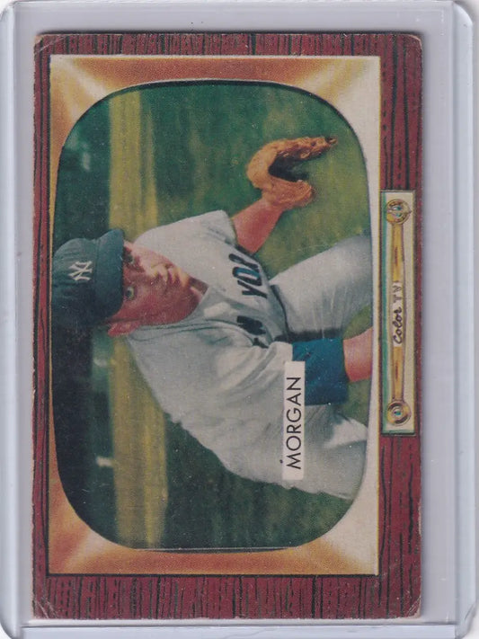 1955 Bowman Baseball #100 Tom Morgan - New York Yankees - Baseball Card Single