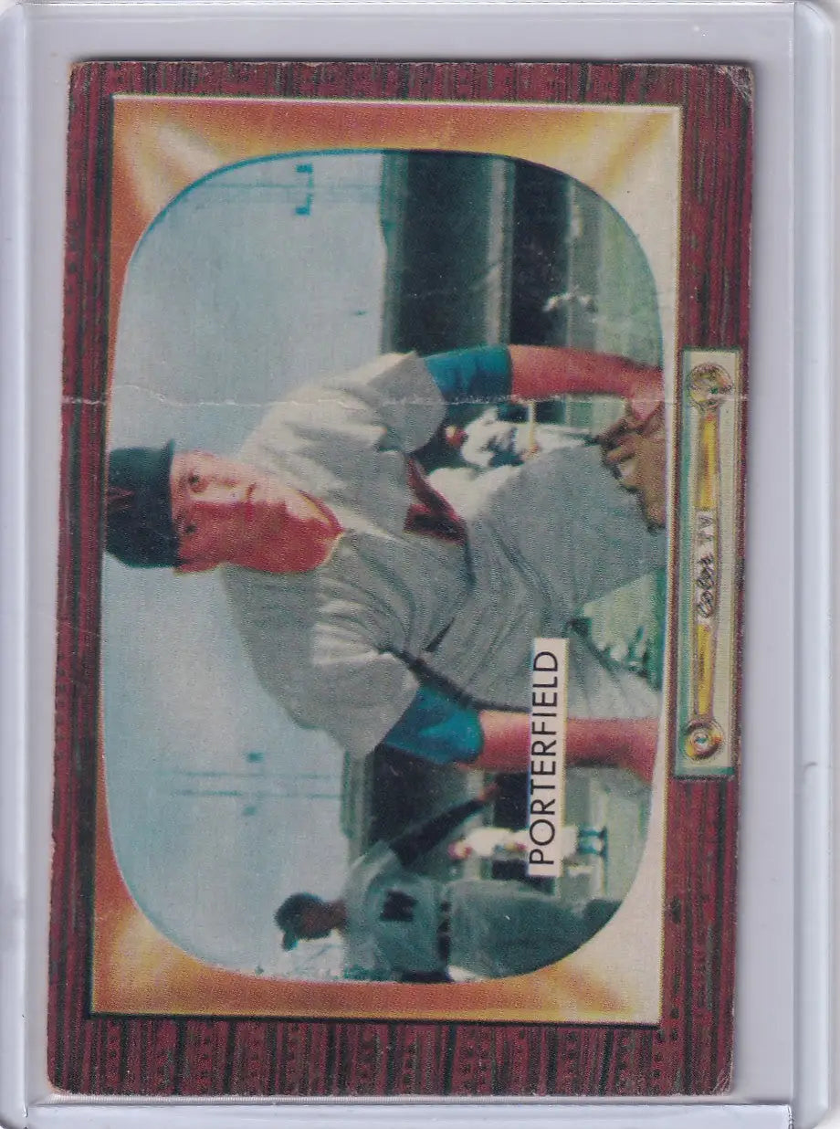 1955 Bowman Baseball #104 Bob Porterfield - Washington Senators - Baseball Card Single