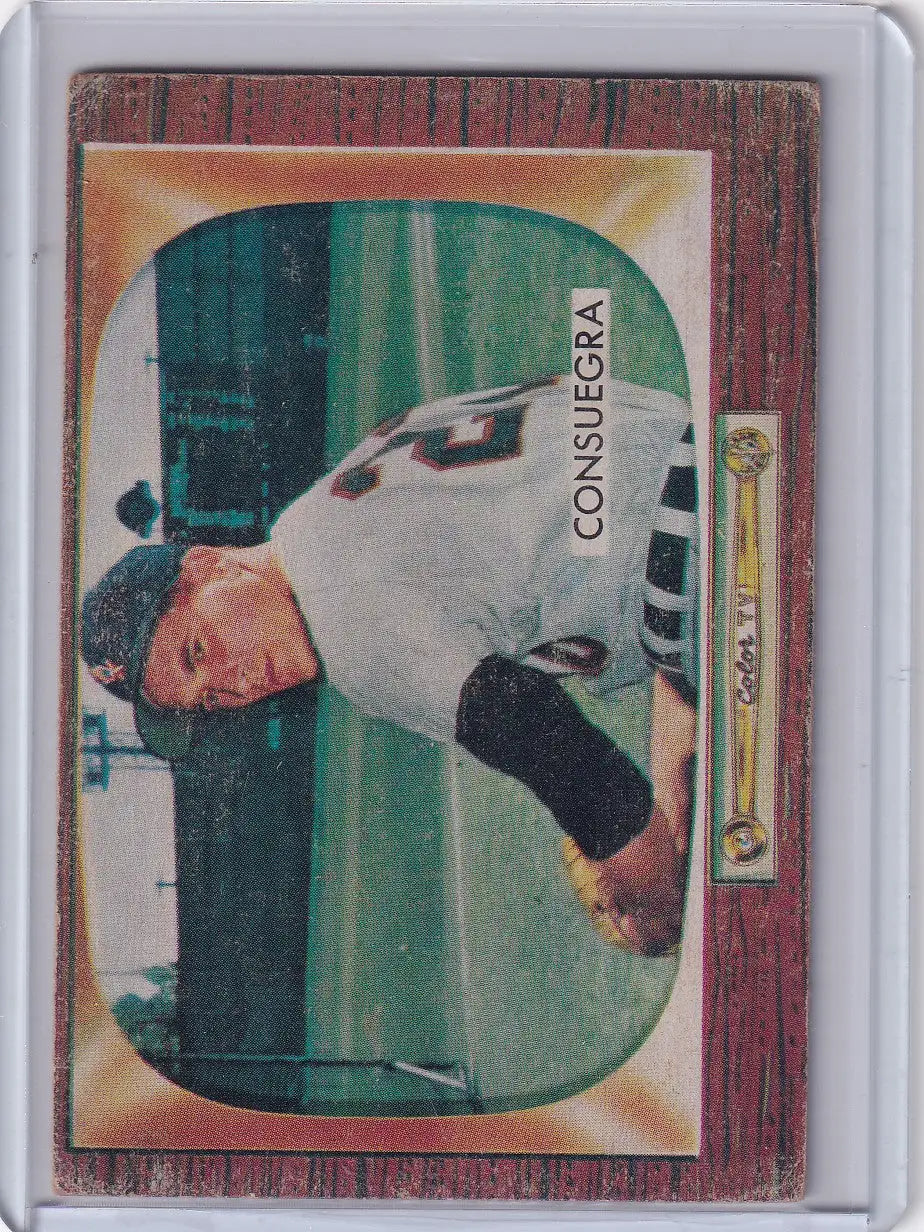 1955 Bowman Baseball #116 Sandy Consuegra - Chicago White Sox - Baseball Card Single