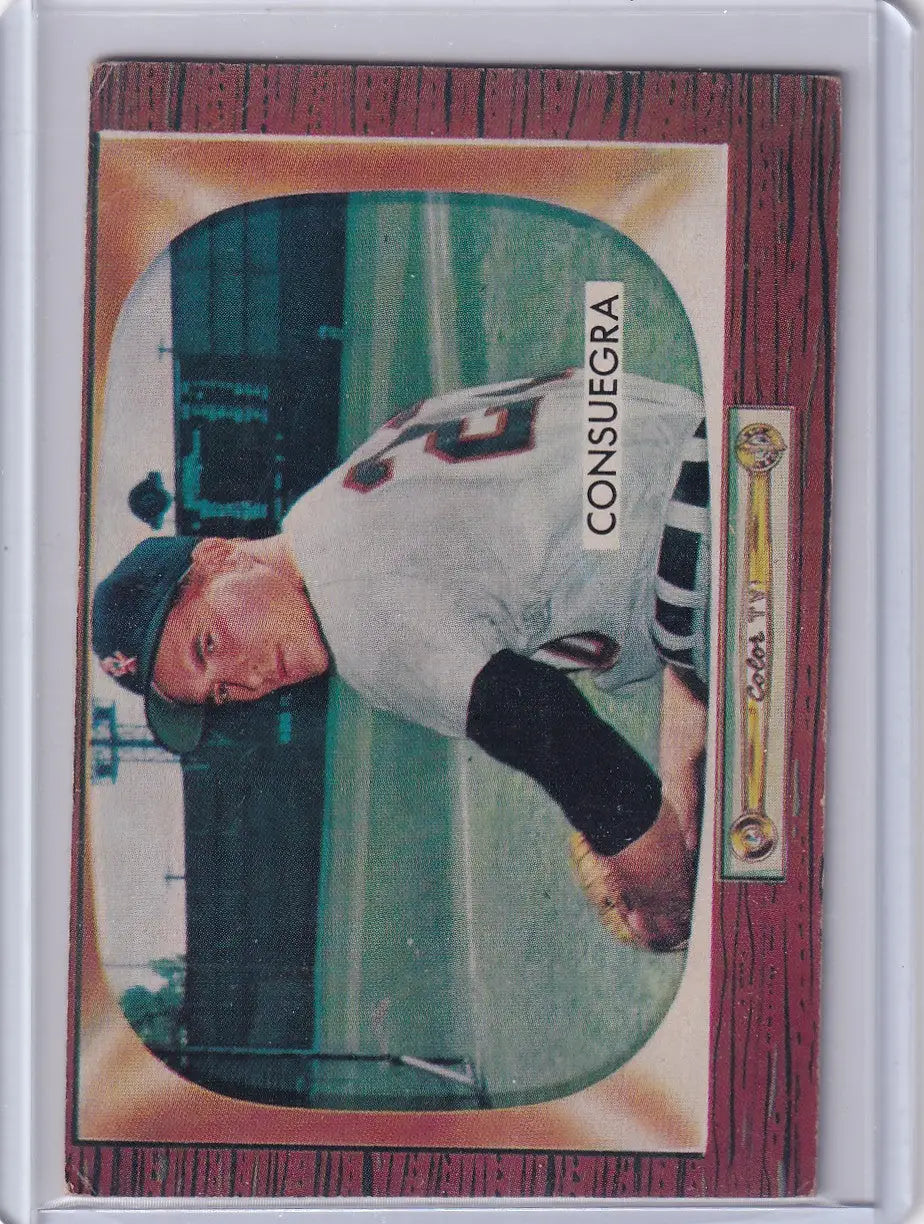 1955 Bowman Baseball #116 Sandy Consuegra - Chicago White Sox - Baseball Card Single