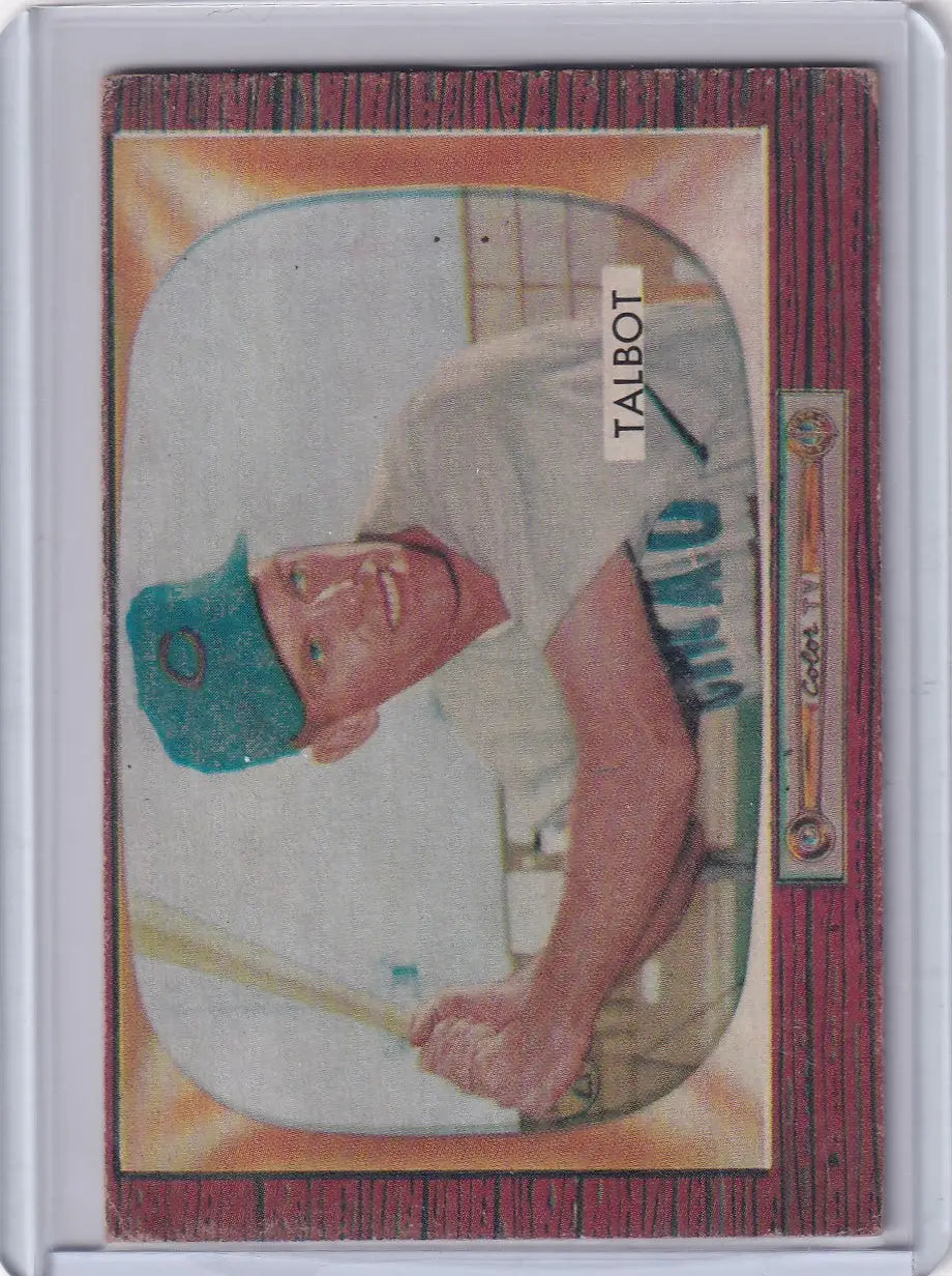Vintage Bowman Baseball card featuring Bob Talbot of the Chicago Cubs