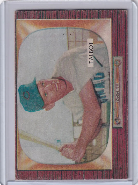 Vintage Bowman Baseball card featuring Bob Talbot of the Chicago Cubs