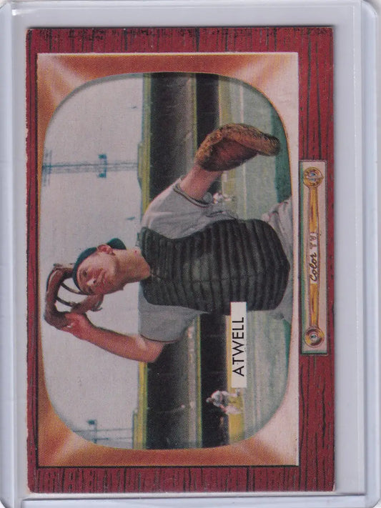 1955 Bowman Baseball #164 Toby Atwell card featuring Pittsburgh Pirates player