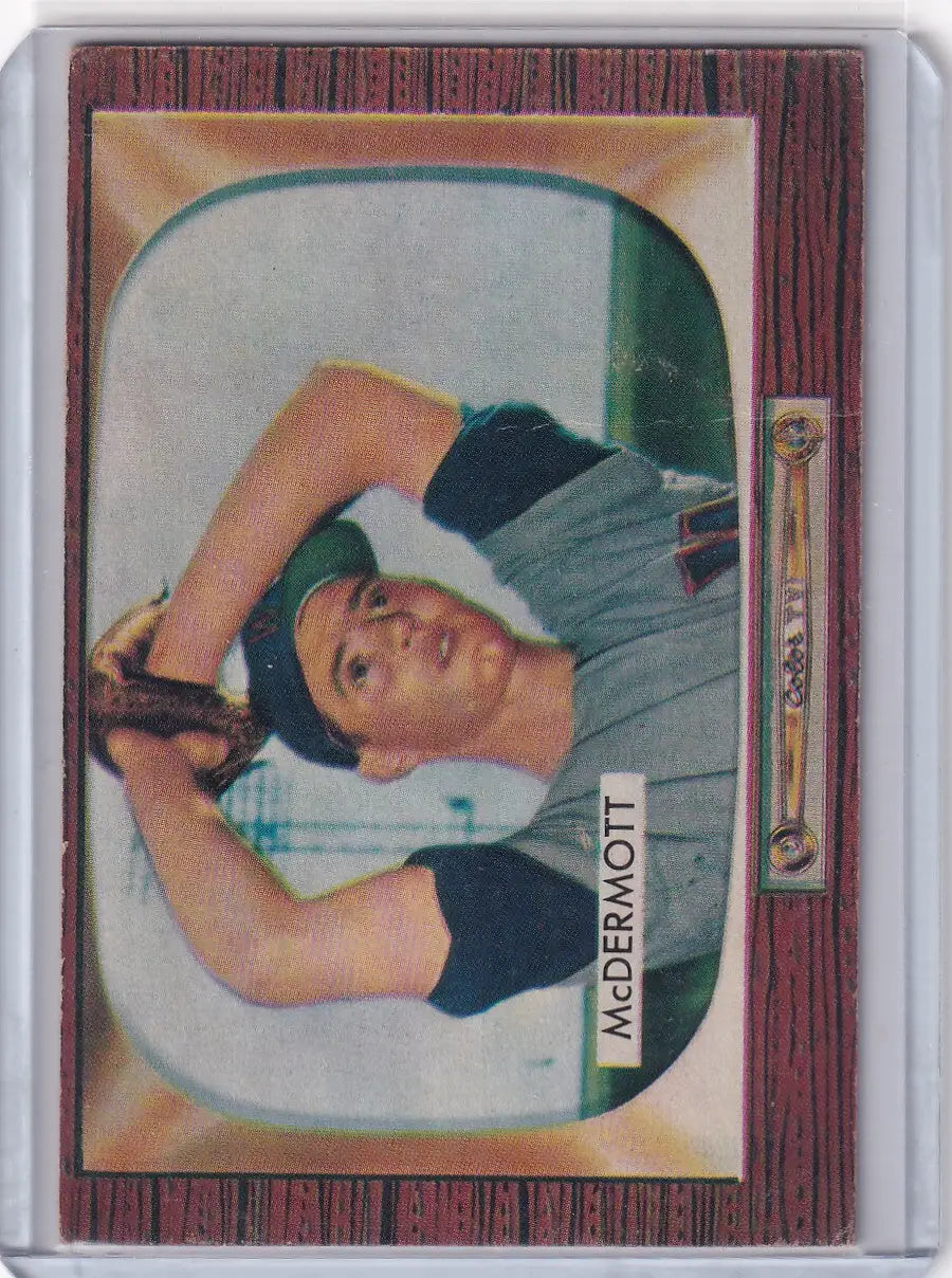 1955 Bowman Baseball #165 Maurice McDermott - Washington Senators - Baseball Card Single