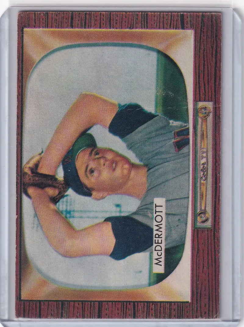 1955 Bowman Baseball #165 Maurice McDermott - Washington Senators - Baseball Card Single