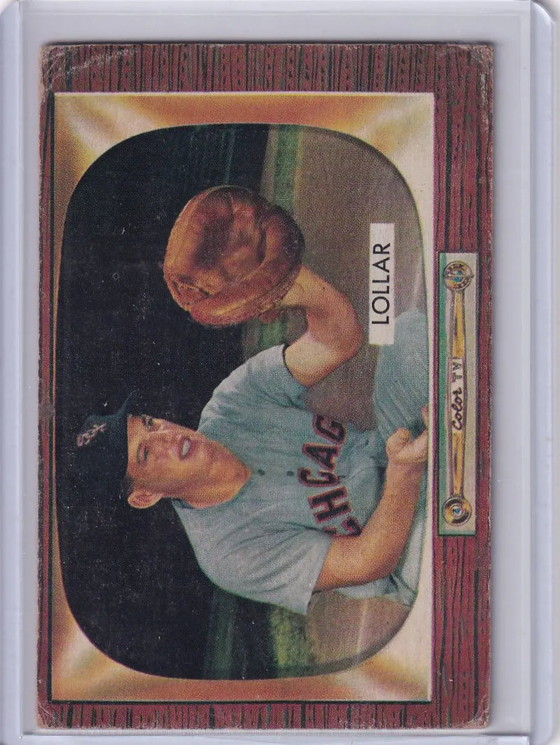 1955 Bowman Baseball #174 Sherm Lollar - Chicago White Sox - Baseball Card Single