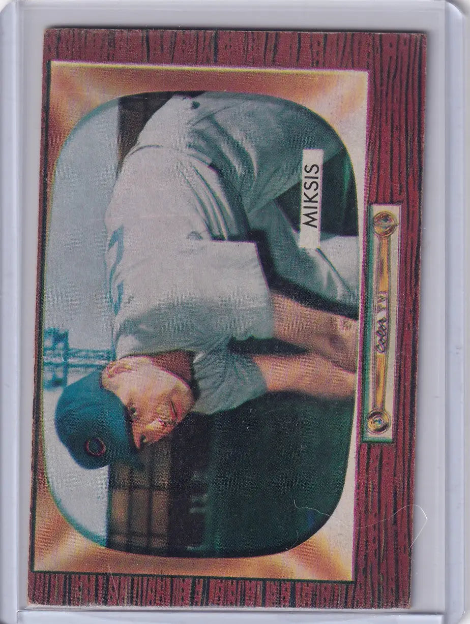 1955 Bowman Baseball #181 Eddie Miksis - Chicago Cubs - Baseball Card Single